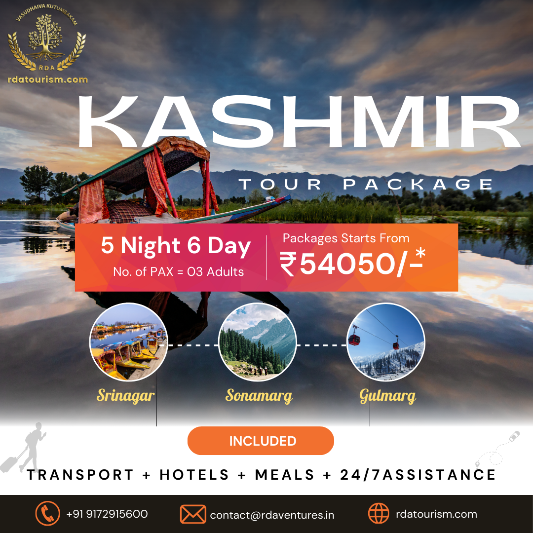 Best Itinerary For 6 Days 5 Nights In April Of Paradise Kashmir