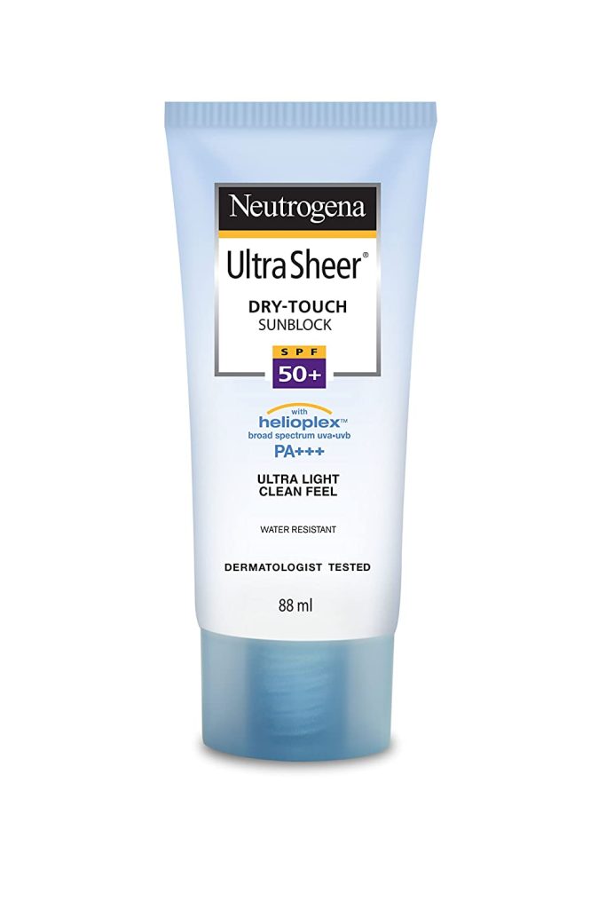 1. Neutrogena Ultra Sheer Dry-Touch Sunscreen