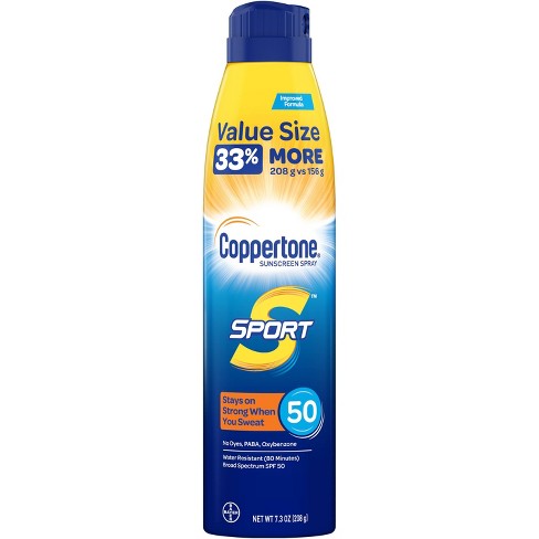 3. Coppertone SPORT Sunscreen Spray